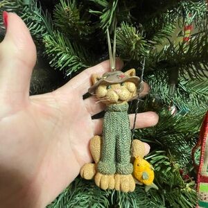Fisherman Cat Ornament